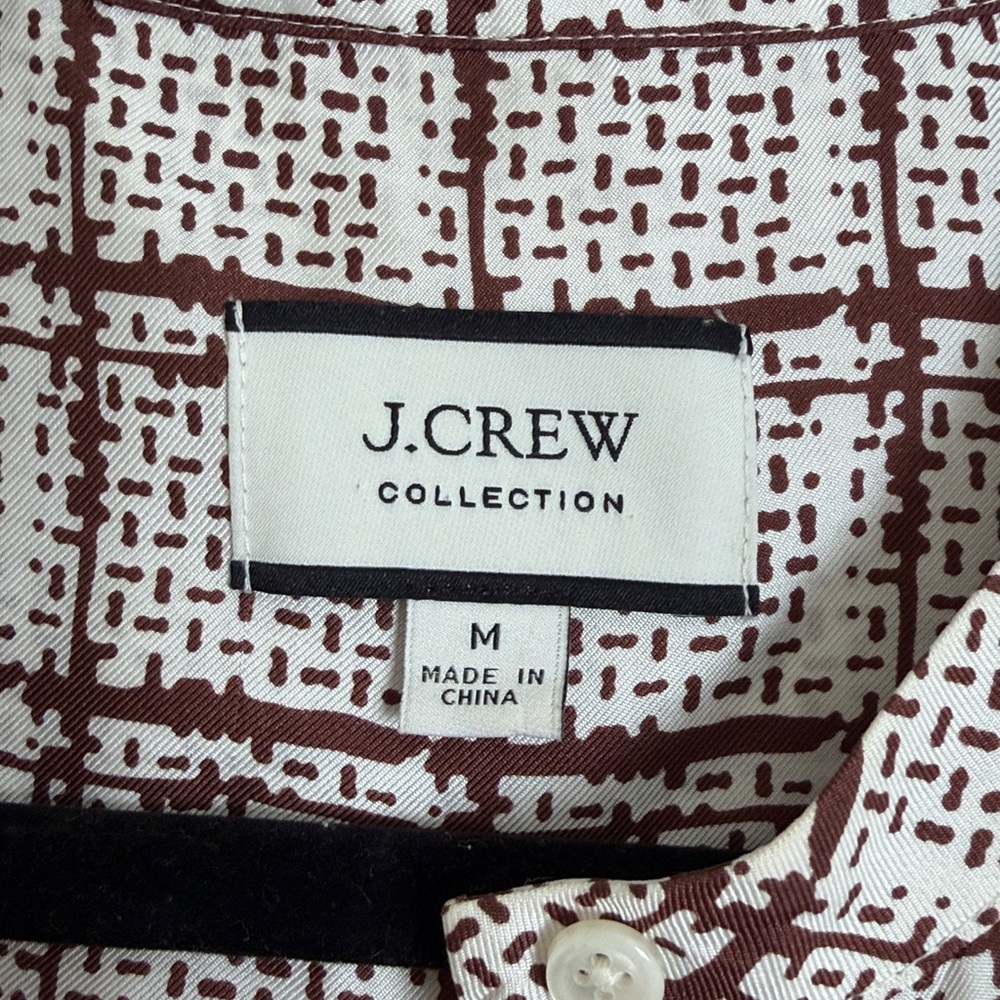 J. Crew Collection Silk Patterned Top - Picture 3 of 5